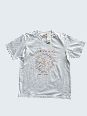 Uniqlo UT Ginza Manpuku Graphic Tee White Size L NWT Japan Chuka Soba